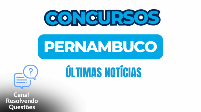 Concursos no Pernambuco
