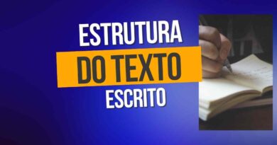 estrutura do texto, modo de organizacao do texto, redacao, texto escrito