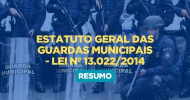 Estatuto Geral das Guardas Municipais, Resumo Estatuto Geral das Guardas Municipais, Guardas Municipais.