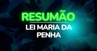 Resumão sobre a Lei Maria da Penha