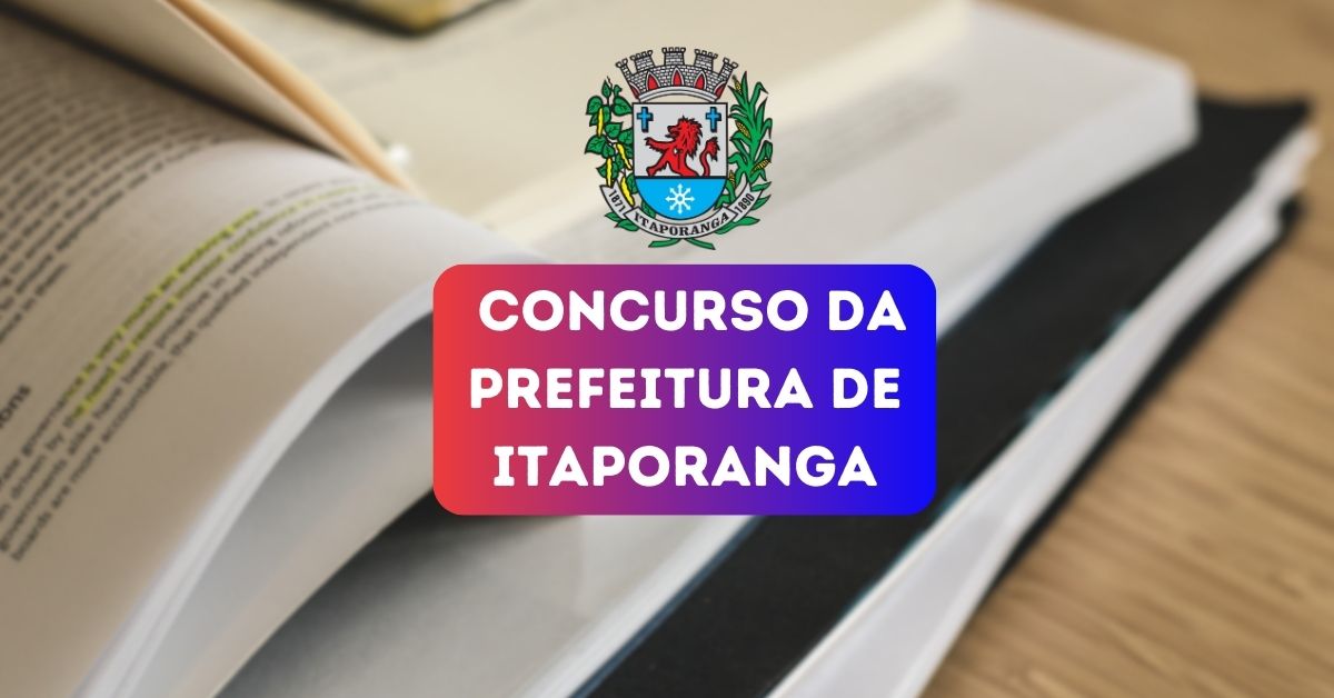 Apostilas Concurso Prefeitura de Itaporanga 2024 – SP: 67 vagas