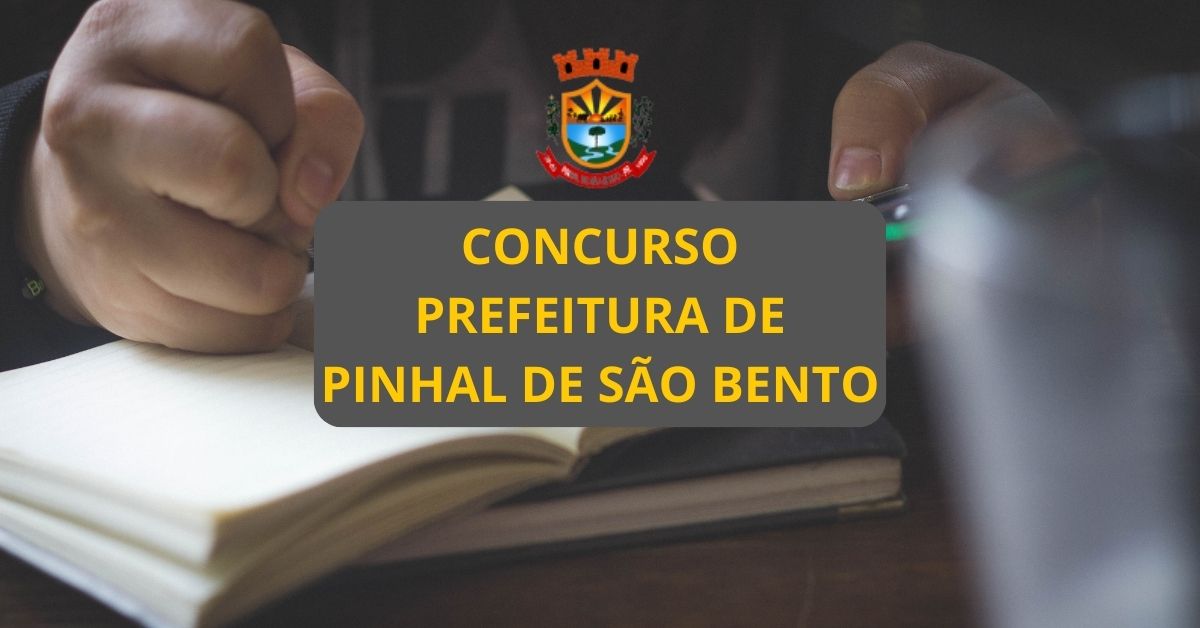 Apostilas concurso Prefeitura de Pinhal de São Bento – PR: 53 vagas, até R$ 8100,00