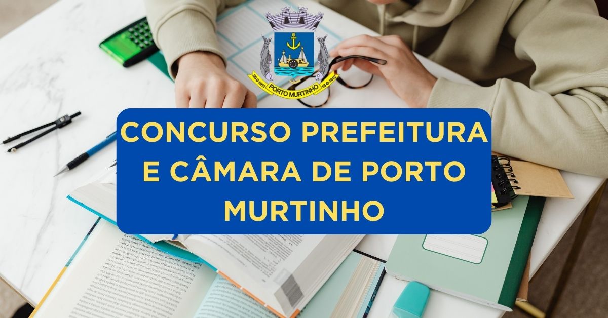 Apostilas Concurso Prefeitura e Câmara de Porto Murtinho – MS; 143 vagas