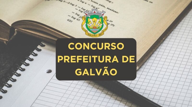 Concurso Prefeitura de Galvão, Prefeitura de Galvão, Apostilas Concurso Prefeitura de Galvão