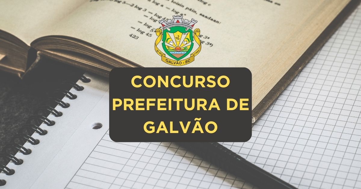 Apostilas Concurso Prefeitura de Galvão – SC; 24 vagas