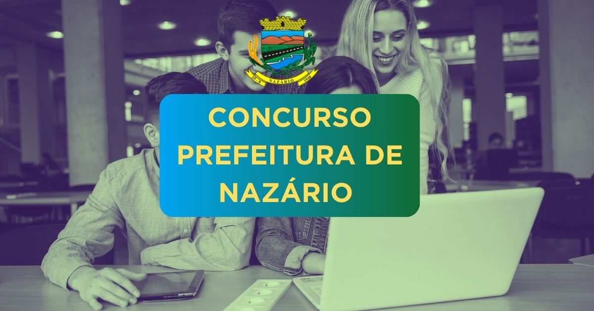 Apostilas Concurso Prefeitura de Nazário – GO; 47 vagas