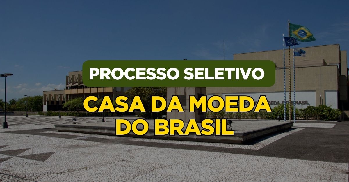 Apostilas Processo Seletivo Casa da Moeda do Brasil: 54 vagas