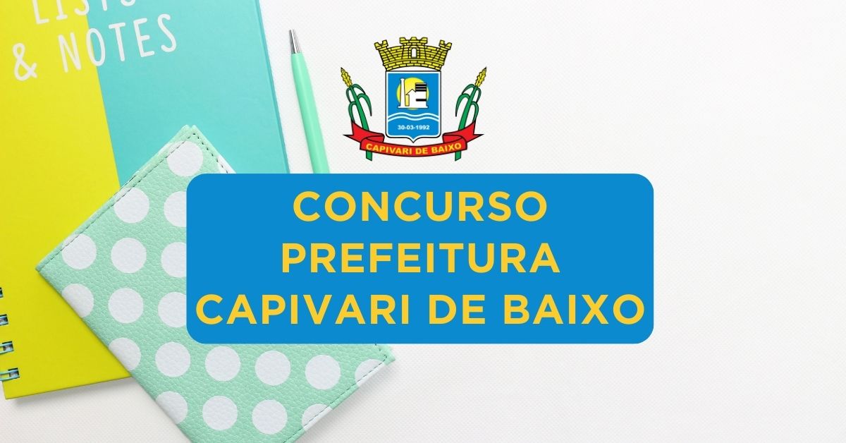 Apostilas Concurso Prefeitura Capivari de Baixo – SC: 88 vagas, 2024