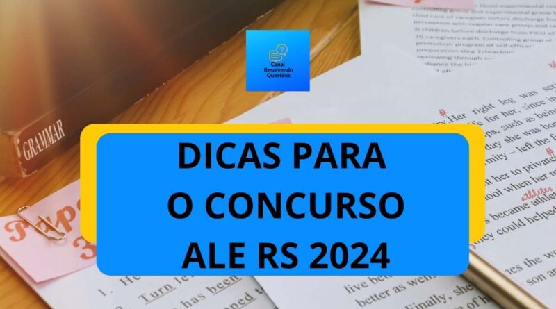 Concurso ALE RS, Edital ALE RS, Apostilas ALE RS