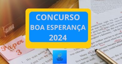 Concurso Boa Esperança, Edital Boa Esperança