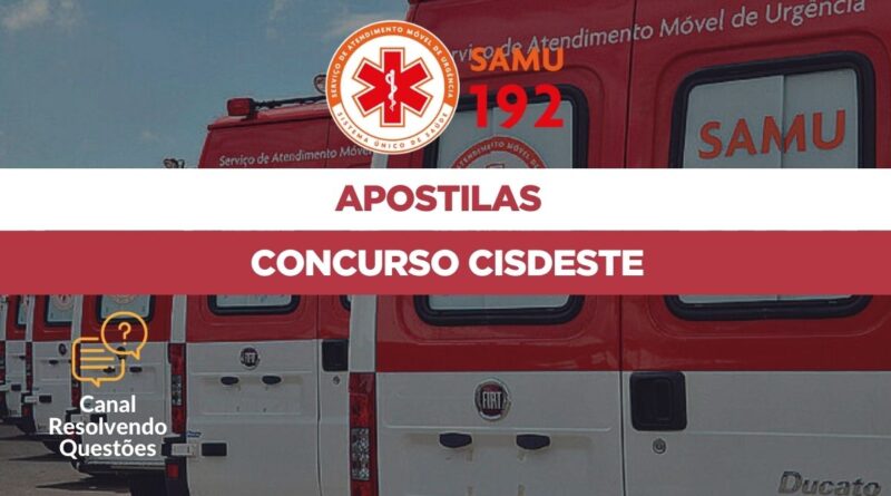 Concurso Cisdeste, Concurso Cisdeste MG, Concurso Cisdeste 2024, Apostilas Concurso Cisdeste