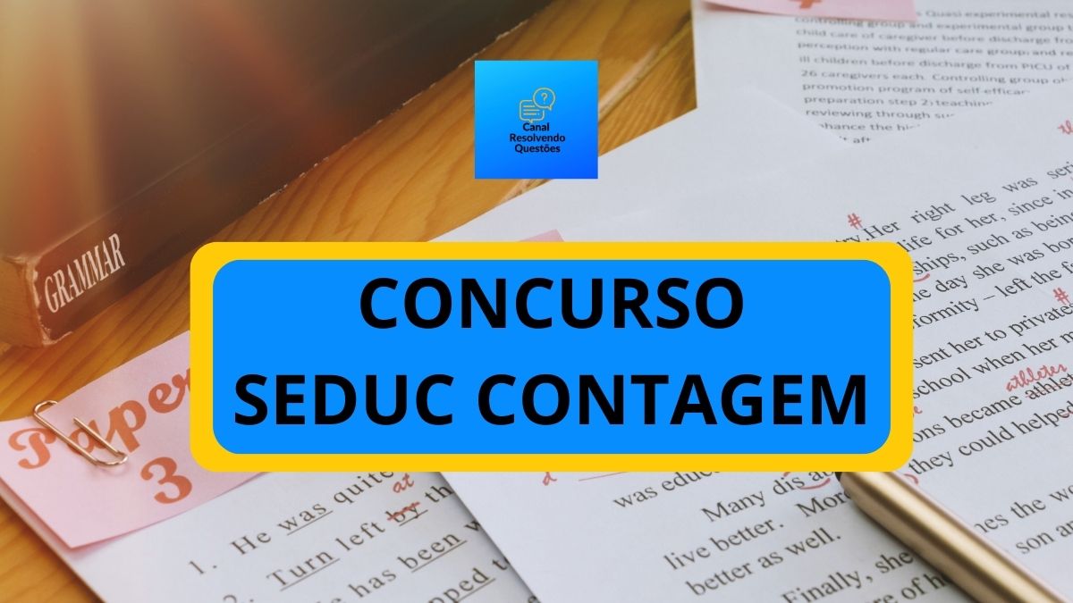 Concurso SEDUC COntagem, Concurso Contagem, Vagas Prefeitura de Contagem