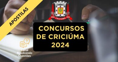 Concursos Prefeitura de Criciúma, Concursos de Criciúma, Apostilas Concursos de Criciúma