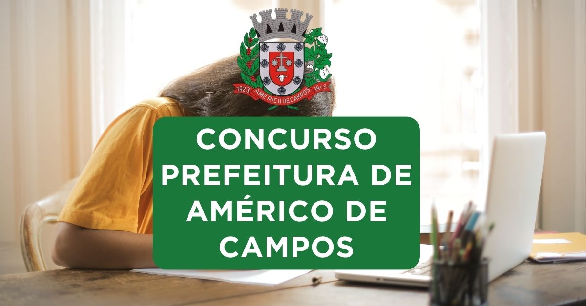 Apostilas Concurso Prefeitura de Américo de Campos – SP: 52 vagas