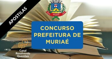 Concurso Prefeitura de Muriaé, Prefeitura de Muriaé, Apostilas Concurso Prefeitura de Muriaé