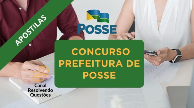 Concurso Prefeitura de Posse, Prefeitura de Posse, Apostilas Concurso Prefeitura de Posse