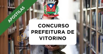 Concurso Prefeitura de Vitorino, Prefeitura de Vitorino, Apostilas Concurso Prefeitura de Vitorino