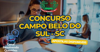 Concurso Campo Belo do Sul, Concurso Prefeitura de Campo Belo do Sul, Apostilas Concurso Campo Belo do Sul