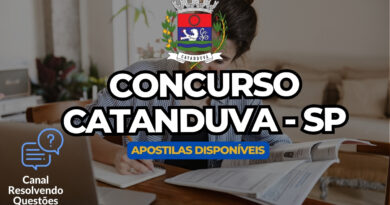 Concurso Catanduva, Concursos Catanduva, Concurso de Catanduva, Concurso Catanduva SP, Apostilas Concurso Catanduva