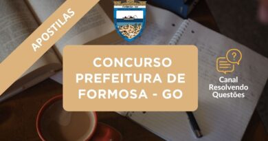 Concurso Formosa, Concurso de Formosa, Concurso Prefeitura de Formosa, Apostilas Concurso Formosa