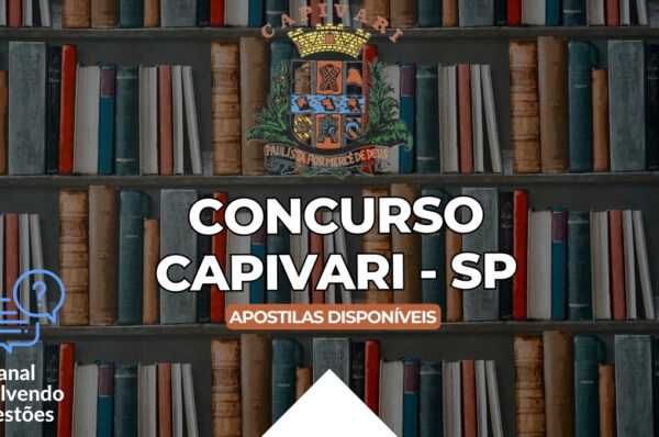 Concurso Capivari SP, Concurso Capivari, Edital Concurso Capivari, Apostilas Concurso Capivari