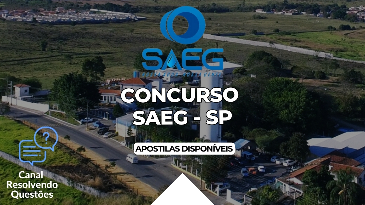 Concurso SAEG SP: inscrições abertas! iniciais de até R$ 12,4 mil