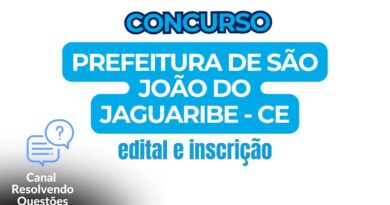 Concurso São João do Jaguaribe será organizado pela Consulpam